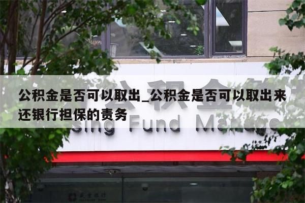 公积金是否可以取出_公积金是否可以取出来还银行担保的责务